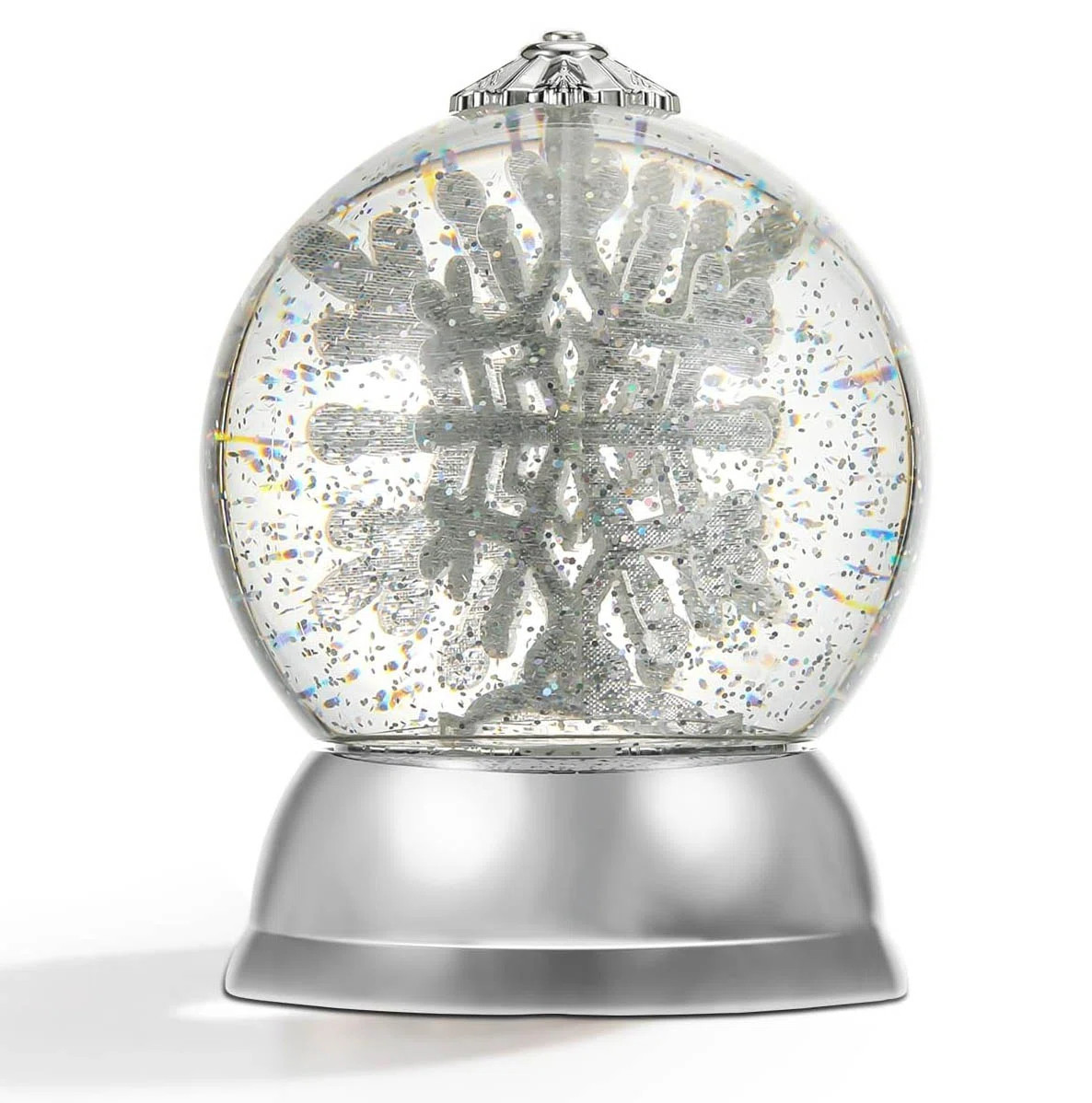 6.5" Christmas Snow Globes, With Swirling Glitter | Wayfair North America