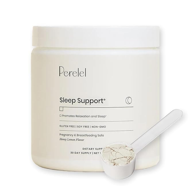 Perelel Sleep Support Magnesium Powder Blend with Lemon Balm, Relaxing Herbal Formula, Soy & Glut... | Amazon (US)