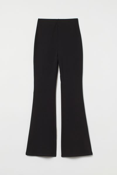 Flared Leggings - High waist - Long - Black - Ladies | H&M US | H&M (US + CA)