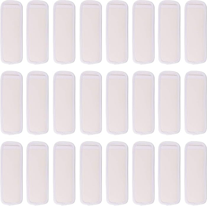 HaiMay 24 Pieces Reusable Popsicle Holders Popsicle Bags Freezer Ice Pop Sleeves Antifreezing Ice... | Amazon (US)