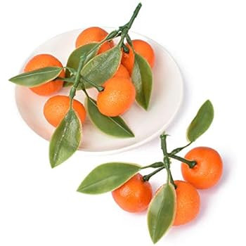 Hagao Artificial Fruit Small Tangerine Orange Simulation Fake Lifelike for Home Party Kitchen Fes... | Amazon (US)