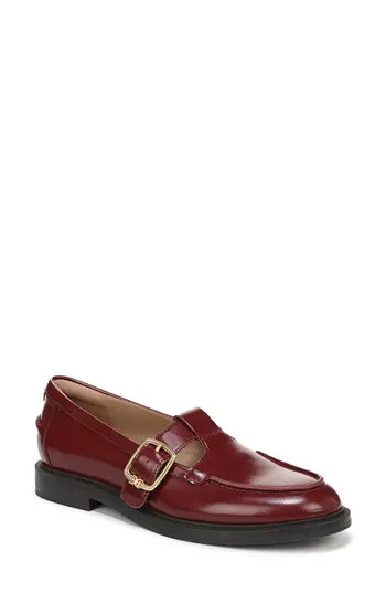 Sam Edelman Elaina T-Strap Flat in French Merlot at Nordstrom Rack, Size 6.5 | Nordstrom Rack