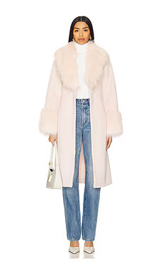 Unreal Fur Faux Fur Paris Coat in Pearl Pink from Revolve.com | Revolve Clothing (Global)