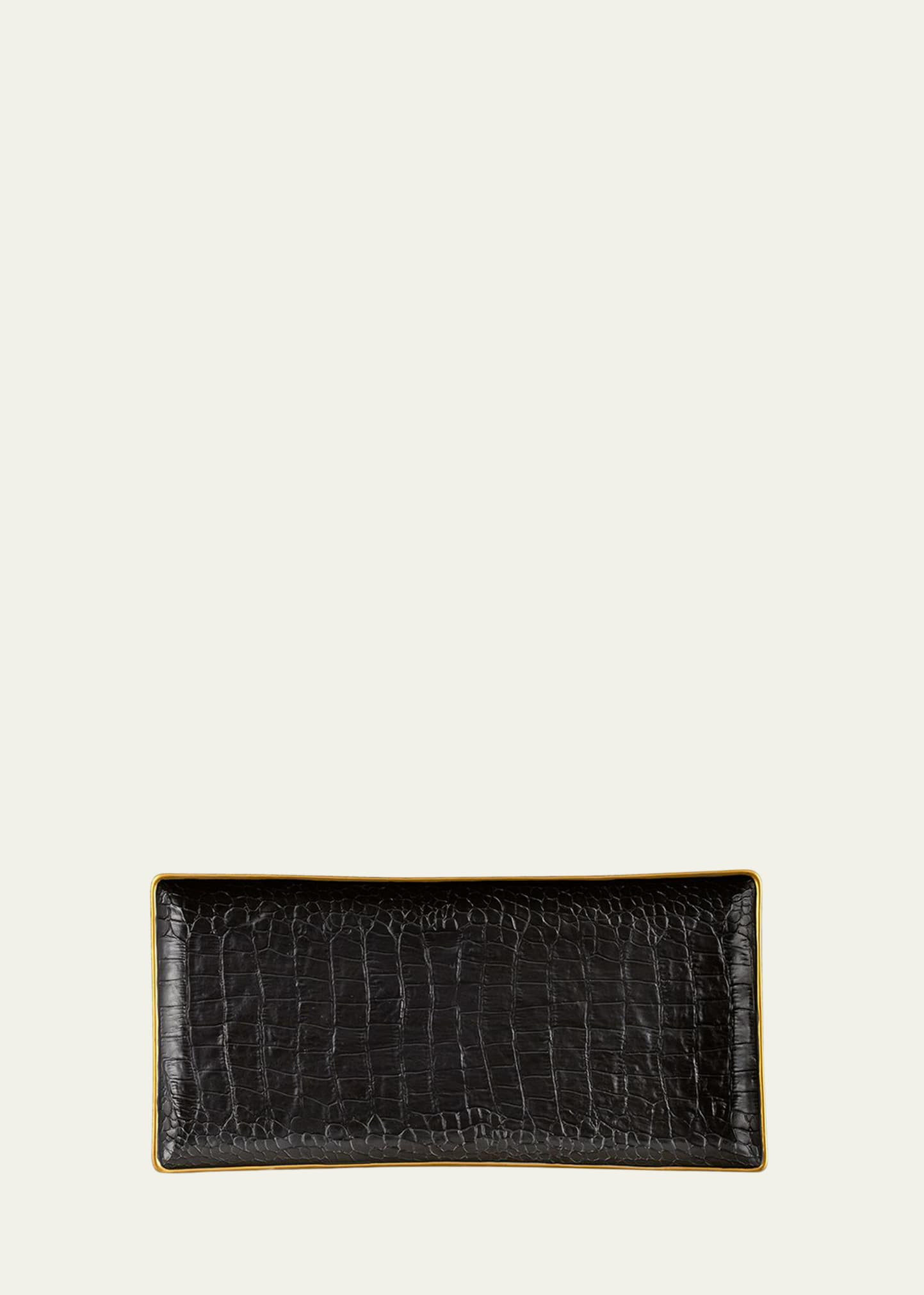 L'Objet Crocodile Medium Rectangle Tray | Bergdorf Goodman