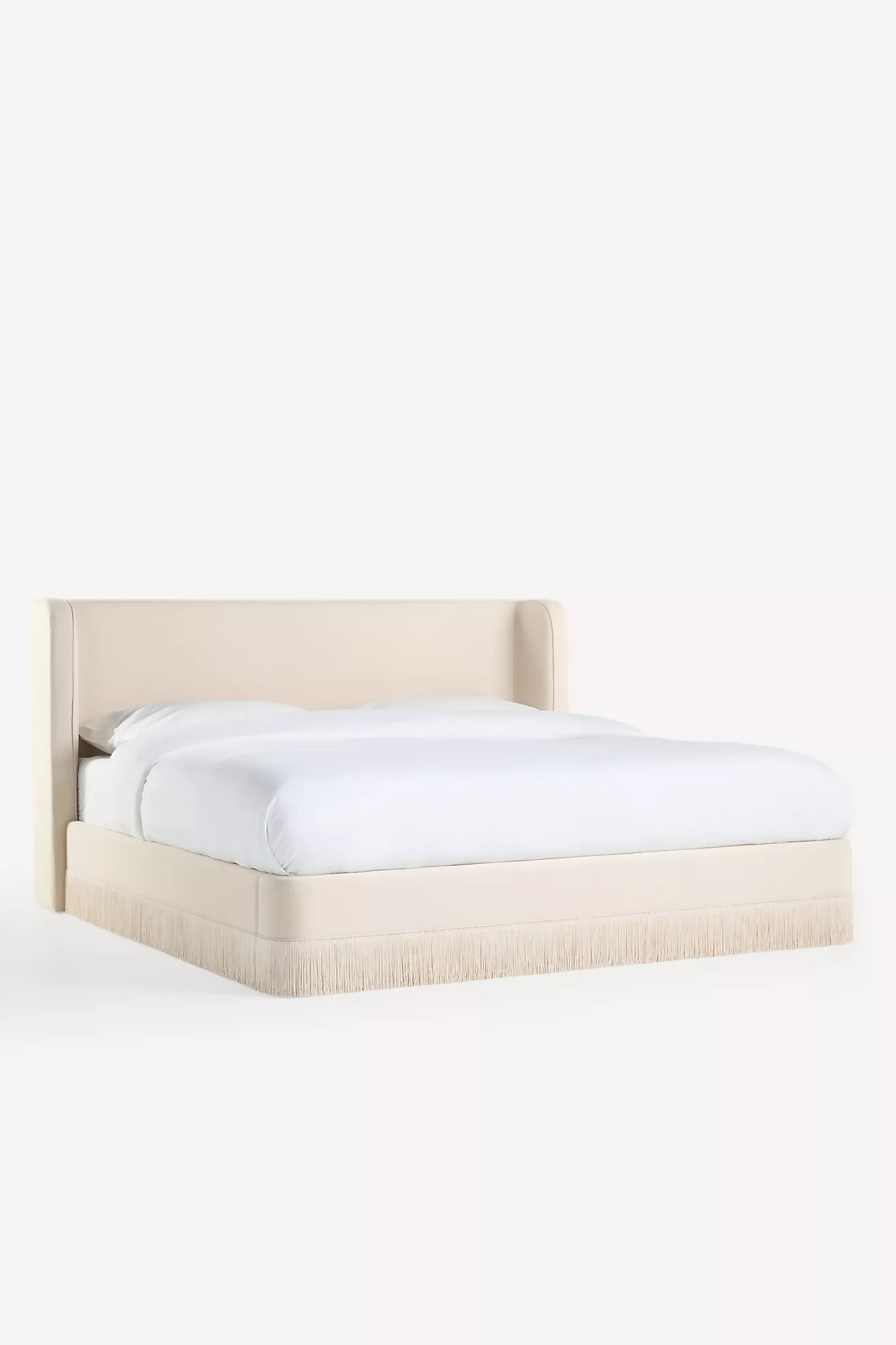 Sinclair Fringe Performance Linen Bed | Anthropologie (US)