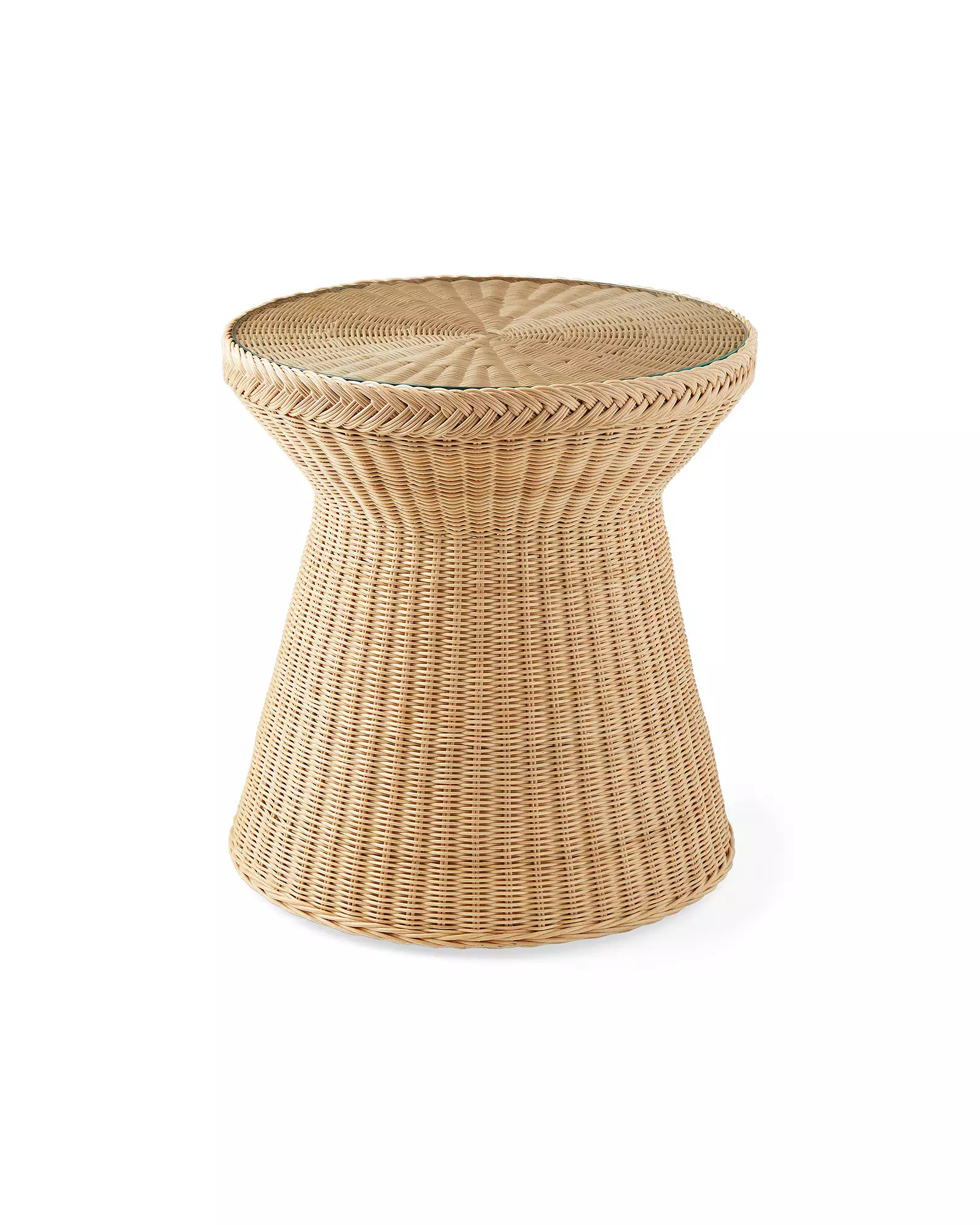 Salinas Rattan Side Table | Serena and Lily