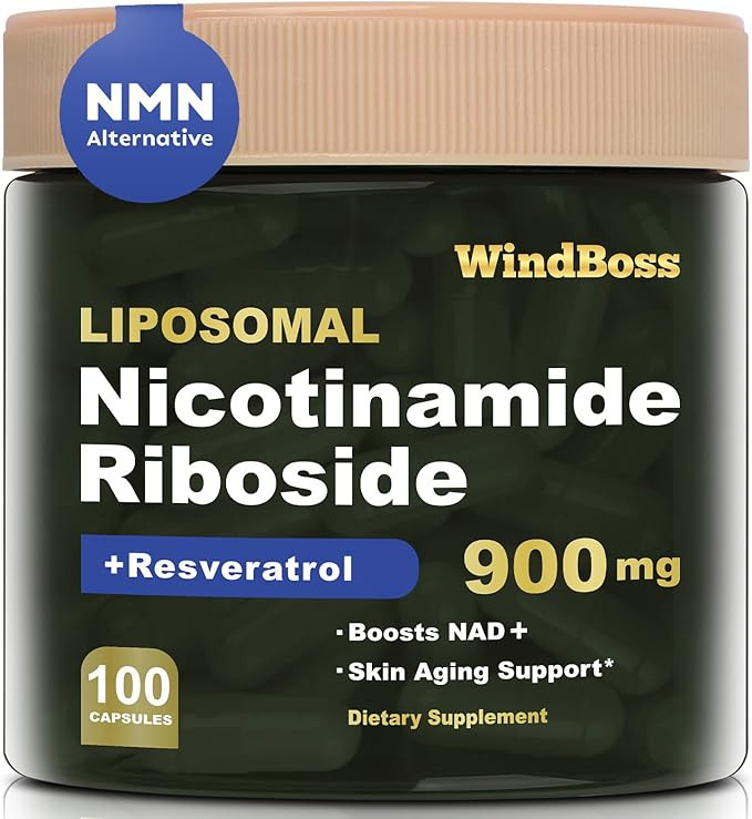 Windboss.NAD Supplement, Liposomal NAD Nicotinamide Riboside Resveratrol 900mg Resveratrol, Querc... | Amazon (US)