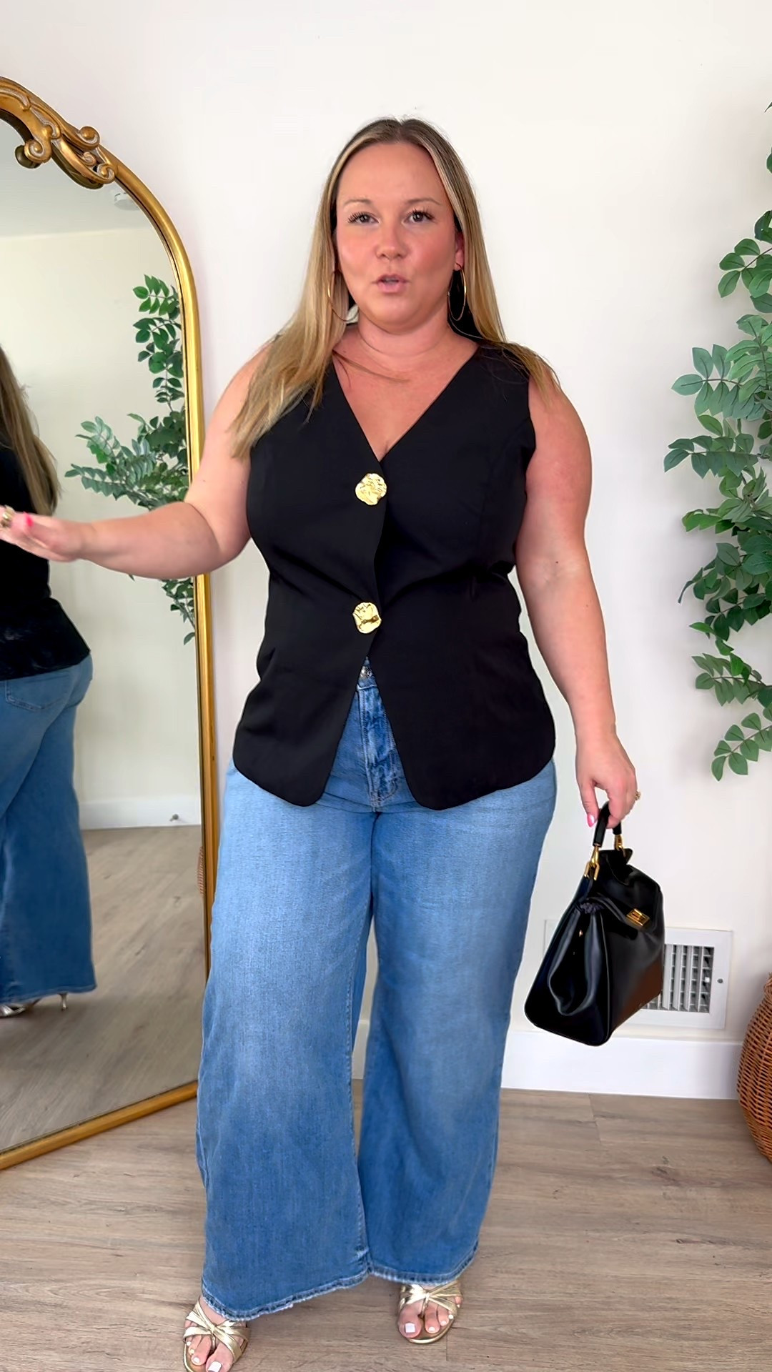 Midsize business casual outfit 
Top size XL 
Jeans size 14 SHORT 

Amazon finds, Amazon fashion, petite style, American Eagle, workwear, office outfit, wide leg jeans, fall style, fall outfit 

#LTKStyleTip #LTKPetite #LTKMidsize