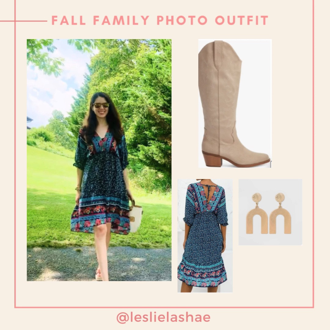 Fall family photo outfit. 🍁
Love this amazon navy dress pairs great with ankle or knee high boots and these target gold earrings are so pretty. 

Fall dress 
Family photo dress 
Knee high boots
Tall boots
Wear now
Wear later
Transitional outfit 
Early Fall outfit 

#LTKfindsunder100 #LTKfindsunder50 #LTKSeasonal