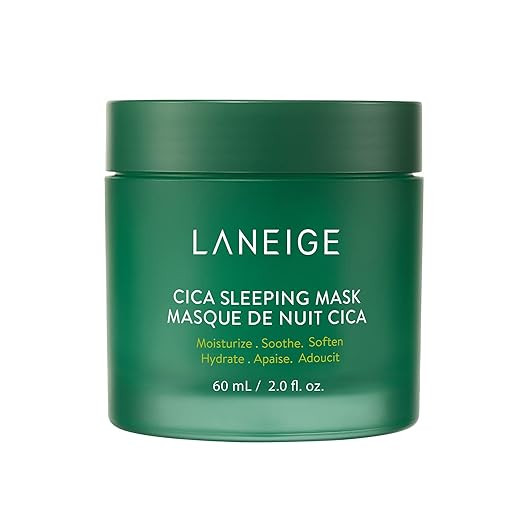 LANEIGE Cica Sleeping Mask: Korean Overnight Mask, Hypoallergenic, Fermented Forest Yeast Extract... | Amazon (US)