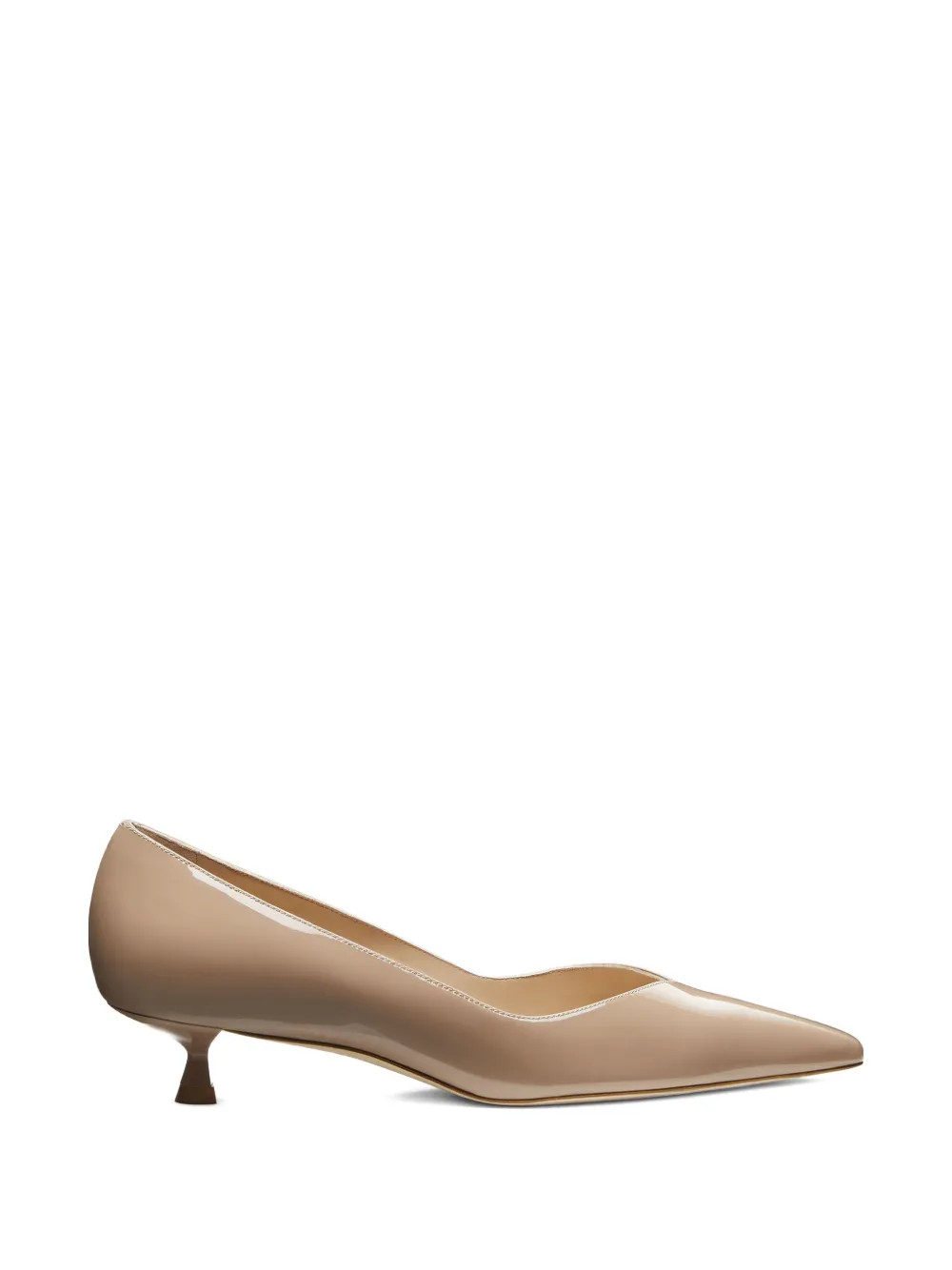 Stuart Weitzman Eva v-cut Pointed Heeled Pumps | Neutrals | FARFETCH UK | Farfetch Global