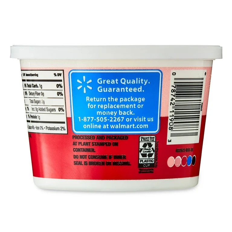Great Value Original Sour Cream, 16 oz Tub | Walmart (US)