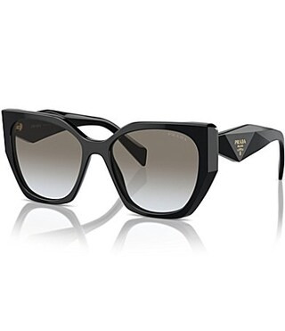Prada Women's PR19ZS 55mm Gradient Cat Eye Sunglasses - Black/Brown | Dillard's