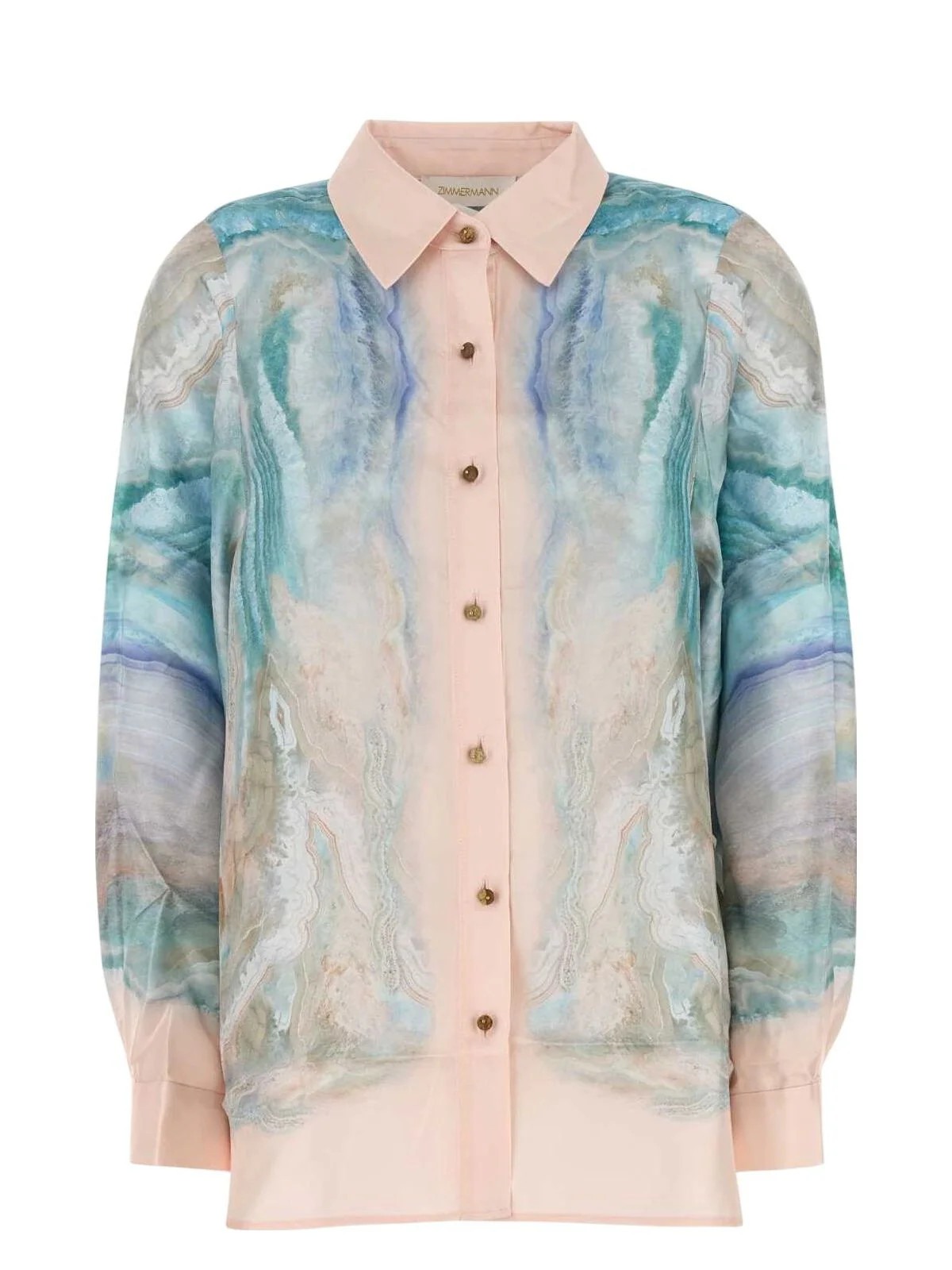 Zimmermann Women's Shirt Illuminate | 4028TS251 Color BLUAGA | LOZURI