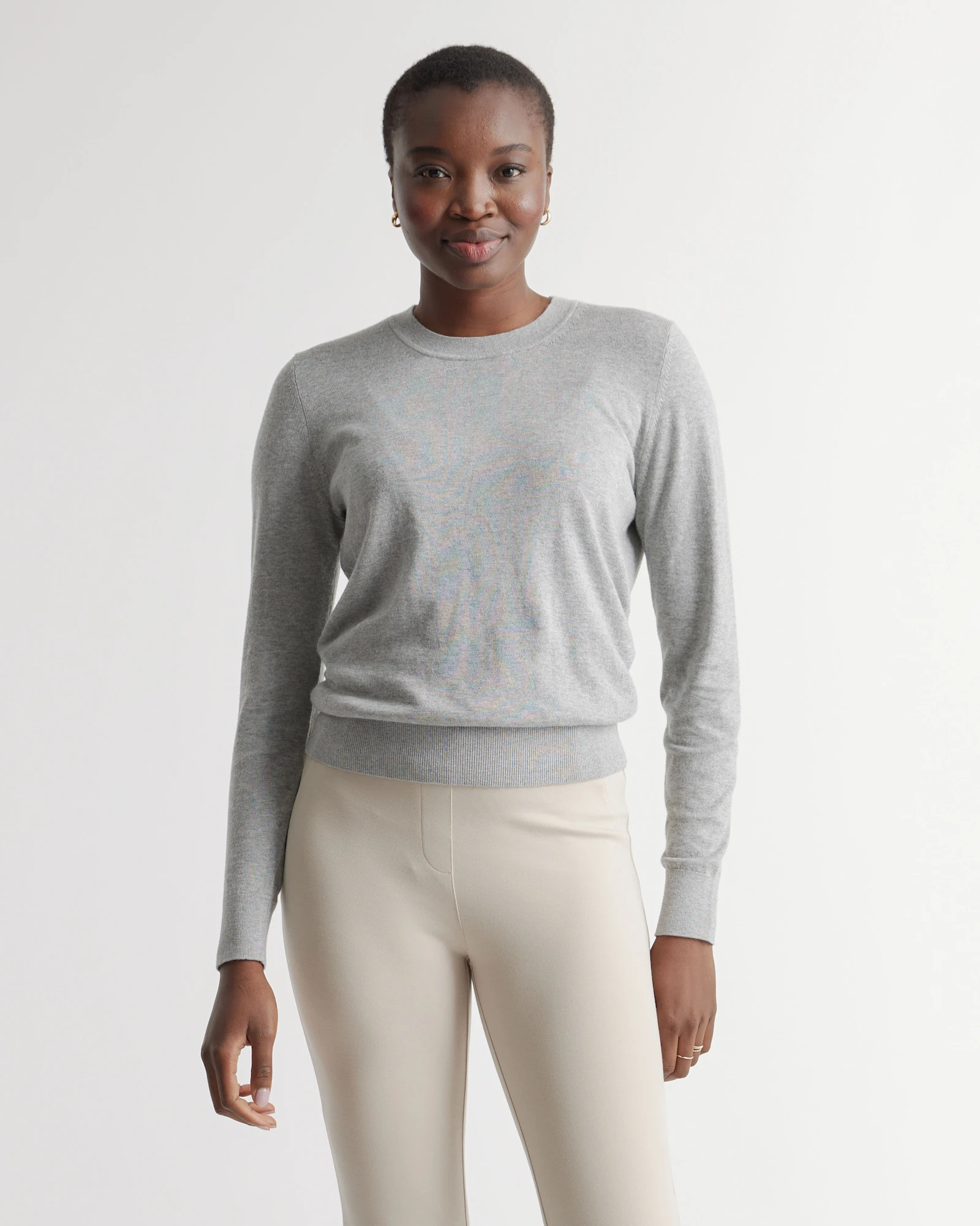 Lightweight Cotton Cashmere Crew Sweater | Quince