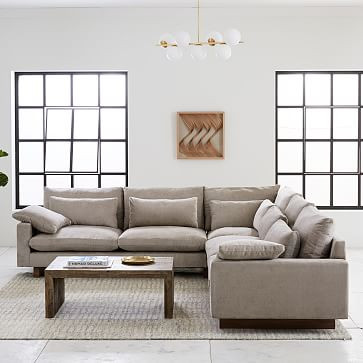 Harmony 3-Piece L-Shaped Sectional | West Elm (US)