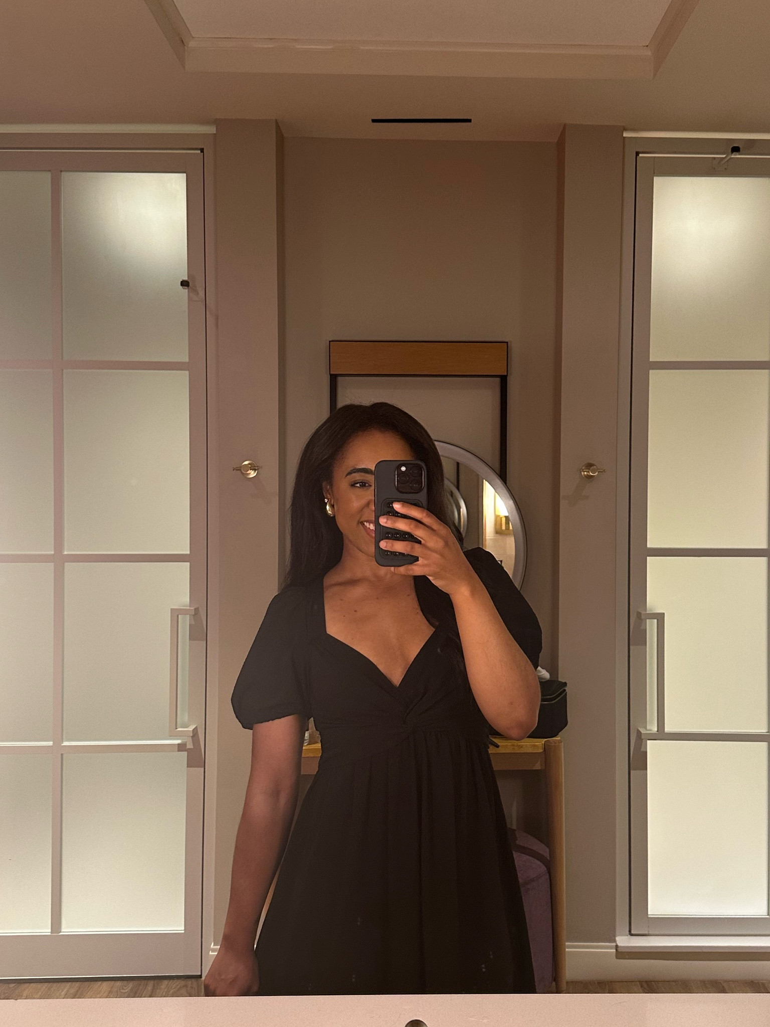 So grateful I get to work for the best company (LTK)! Having the best time in Dallas with my work family as we gather to celebrate 13 years! 

This dress was perfect for Day 1 of workwear. Classy, super comfortable, light, and breathable in this warm Texas weather! I love a good black and gold combo, so I wore my gold teardrop-shaped earrings and diamond studs to pair it with. 

I’m getting ready to end my workday by heading to a team dinner and don’t even feel the need to change, as this dress also works perfectly for that occassion! 🙌🏽

#LTKWorkwear #LTKStyleTip #LTKFindsUnder100