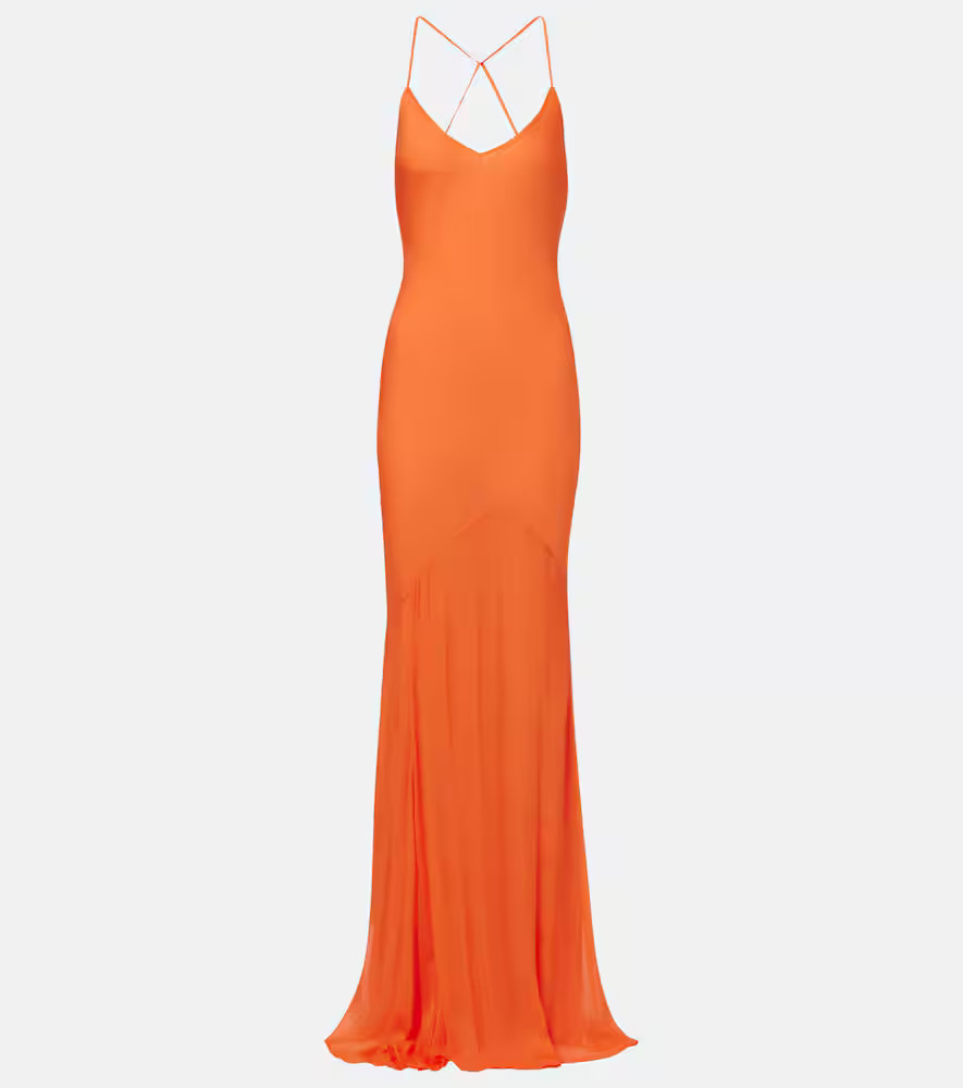 Alexandra Miro Gloria silk chiffon gown | Mytheresa (US/CA)