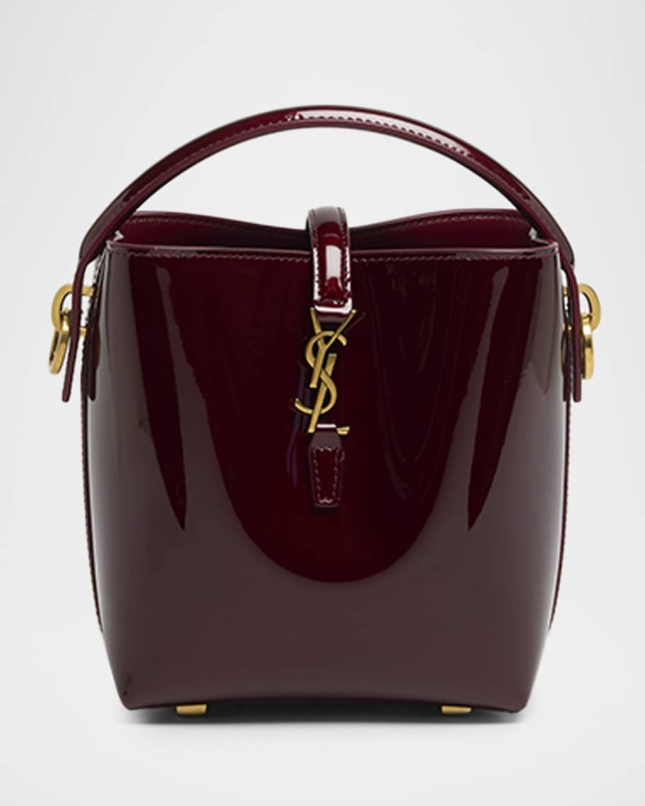 Saint Laurent Le 37 Mini YSL Bucket Bag in Patent Leather | Neiman Marcus