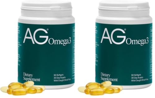 AG1 Omega 3 Fish Oil 2000mg EPA & DHA Supplement from Wild-Caught Fish (Pack of 2) | Amazon (US)