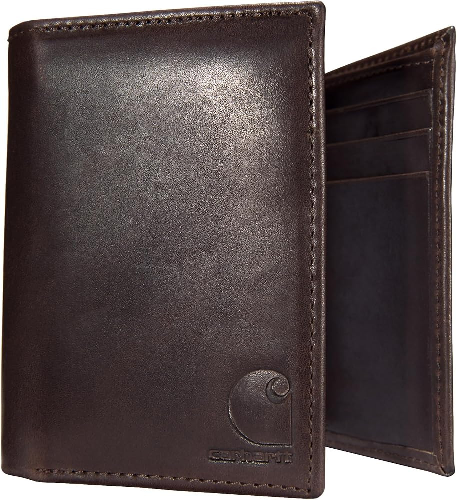 Carhartt Men's Durable Oil Tan Leather Wallets, Available in Multiple Styles | Amazon (US)