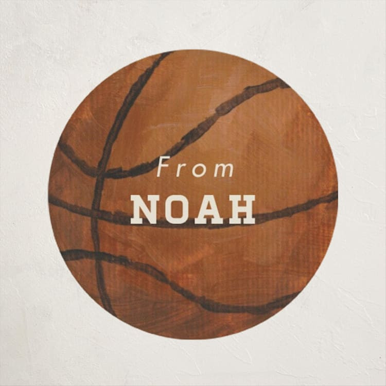 Painted Basketball | Minted