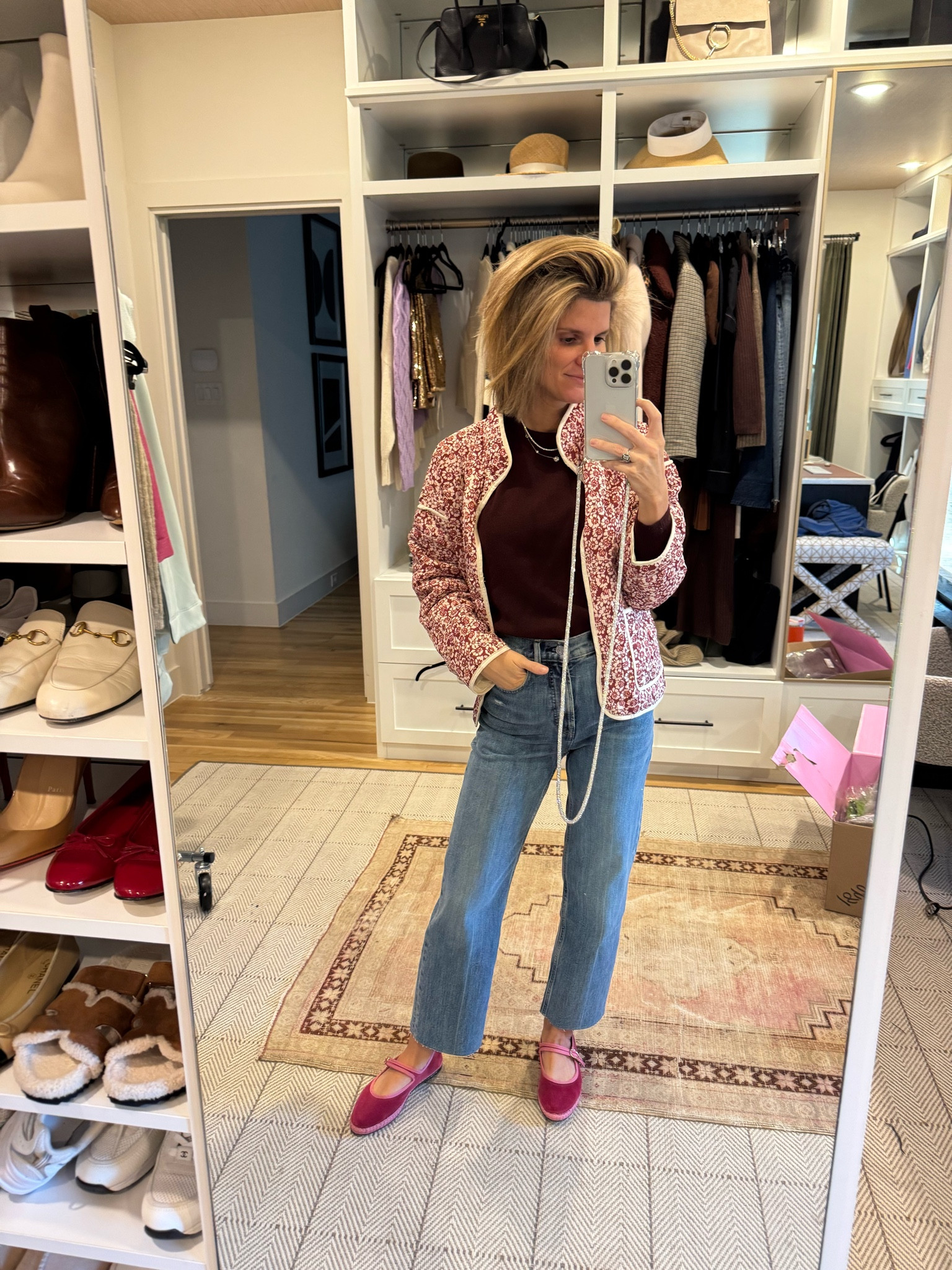 Wearing XS in sweater and jacket 