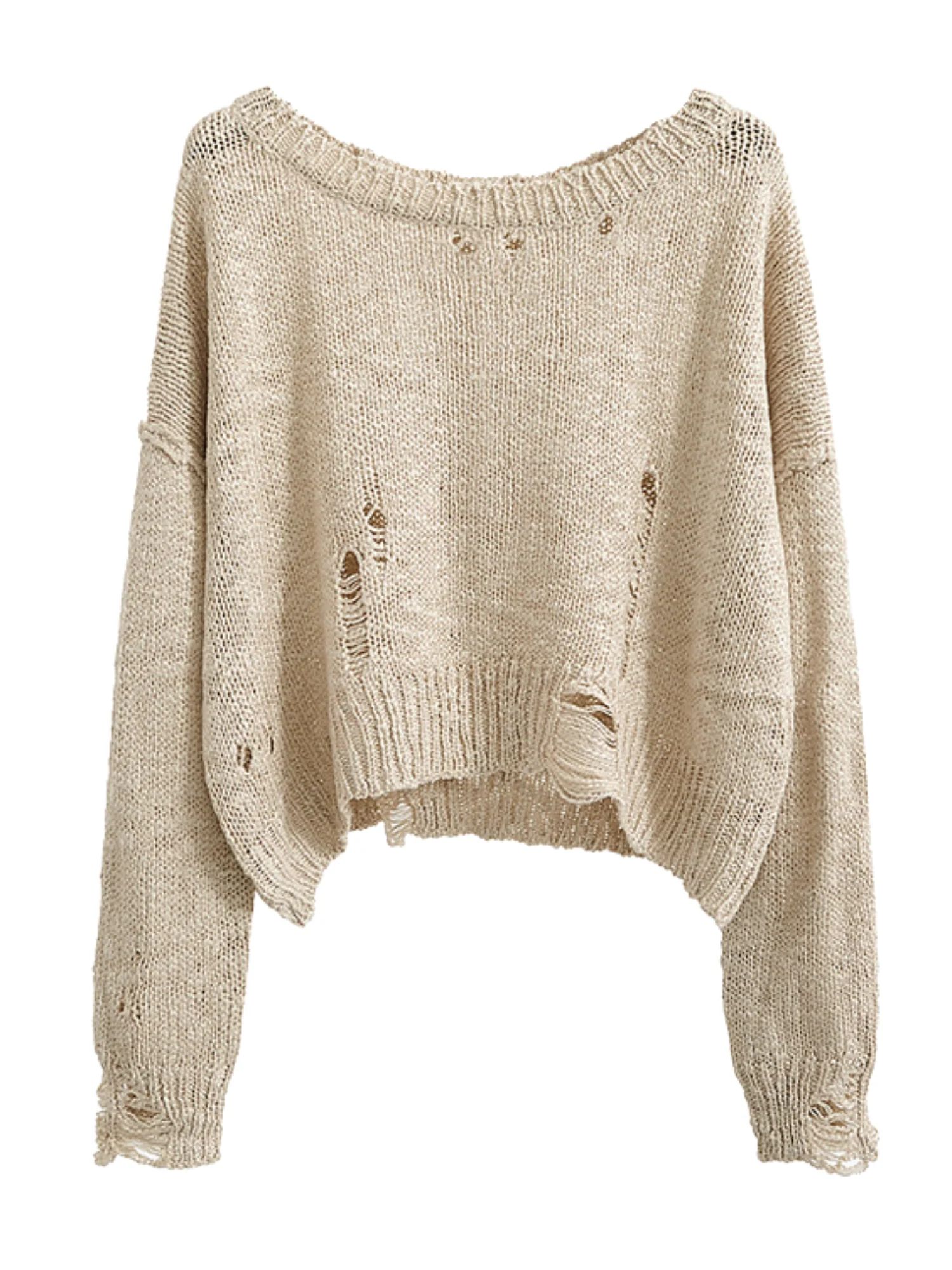 'Betsy' Distressed Lightweight Knitted Top (3 Colors) | Goodnight Macaroon