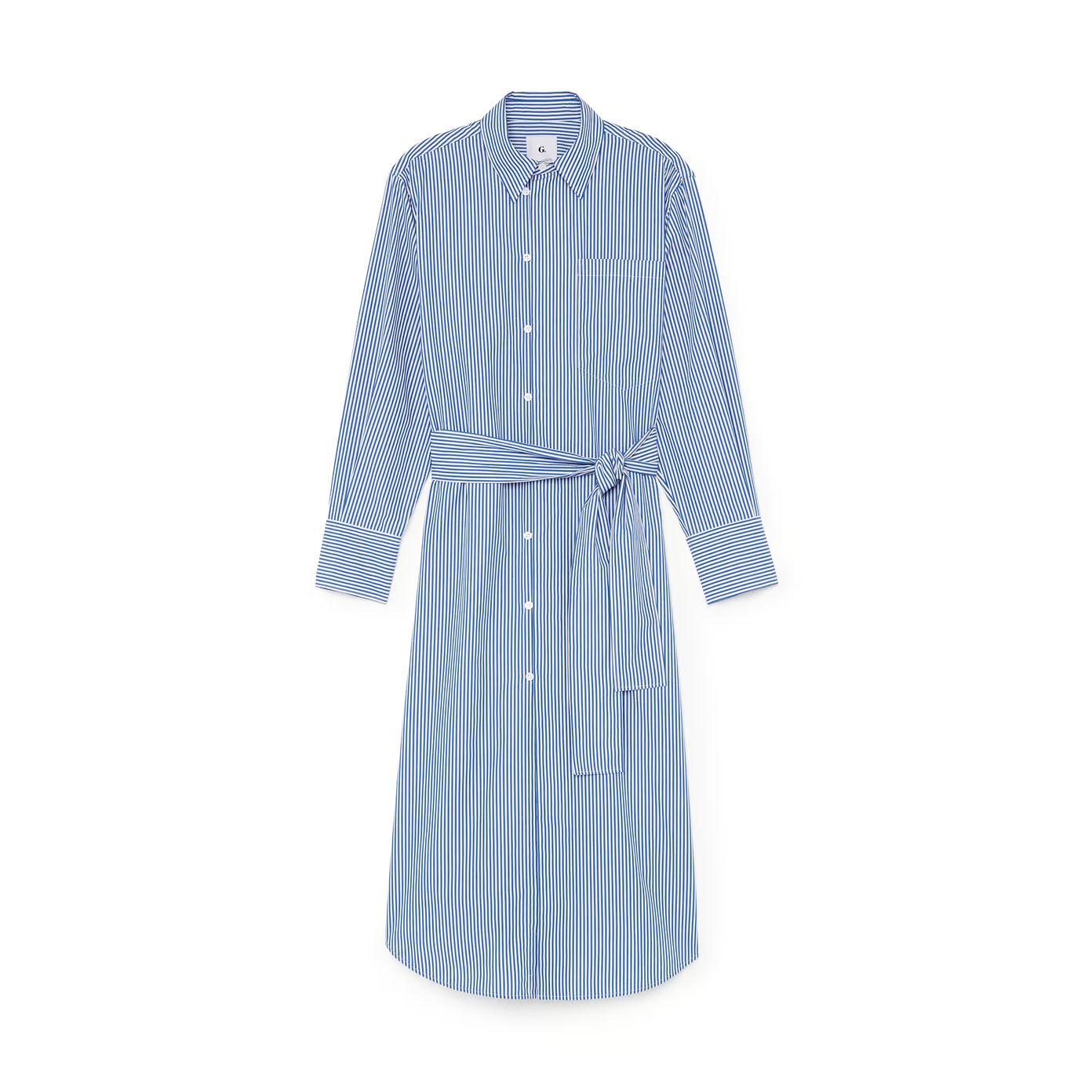 Patricia Striped Shirtdress | goop