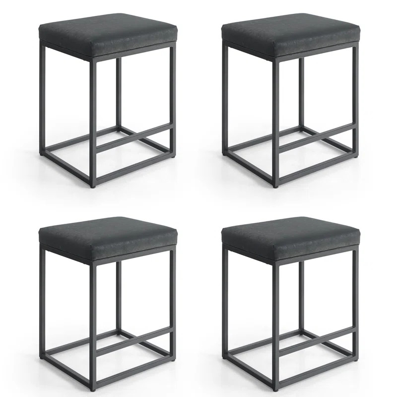 Ilminster Upholstered Counter Stool with Metal Frame | Wayfair North America