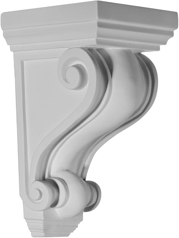 Ekena Millwork COR05X05X09DE 5 1/4-Inch W x 5 1/4-Inch D x 9 1/2-Inch H Devon Corbel | Amazon (US)