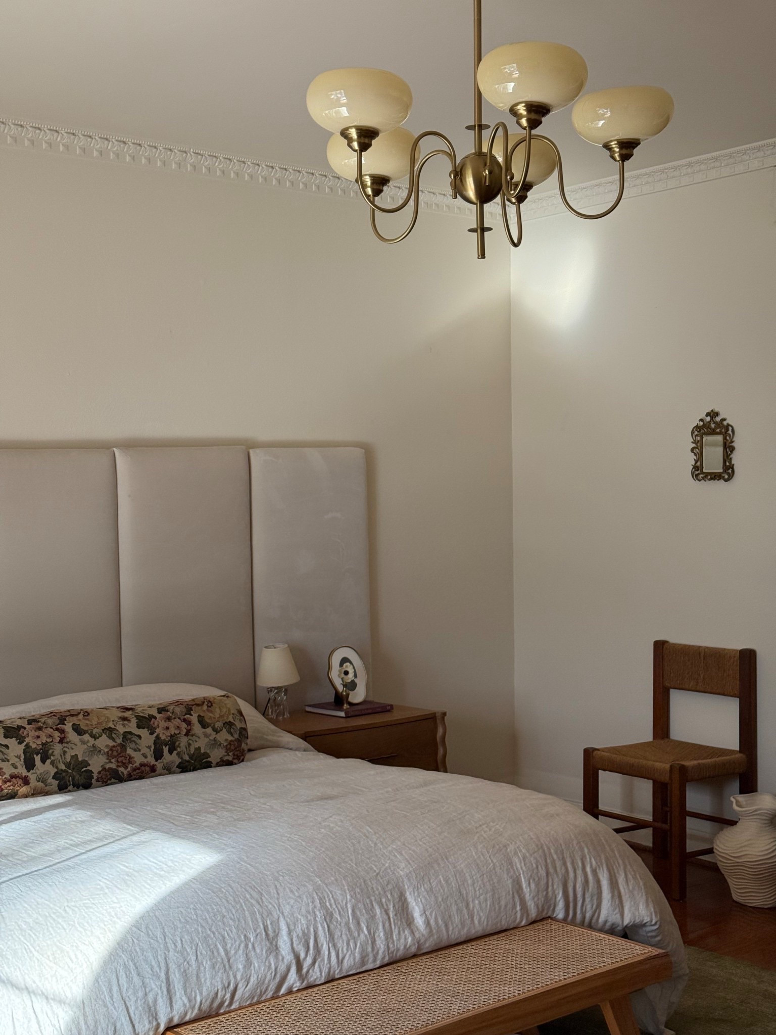 My primary suite bedroom - chandelier, rug, bedding, chair

#LTKStyleTip #LTKHome