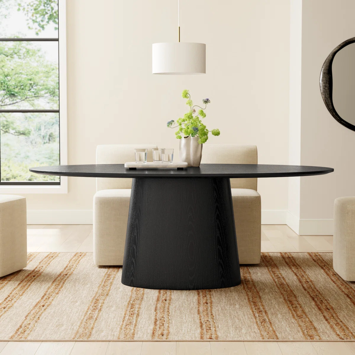 Adara 78.5" Oval Dining Table | Wayfair North America