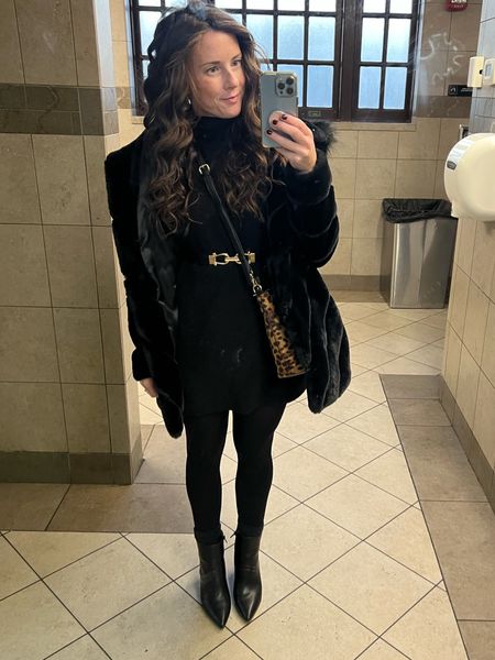What I Wore to the 1975 concert - winter concert outfit - Little black dress with the best black booties under $40 and black faux fur coat 

#LTKHoliday #LTKSeasonal