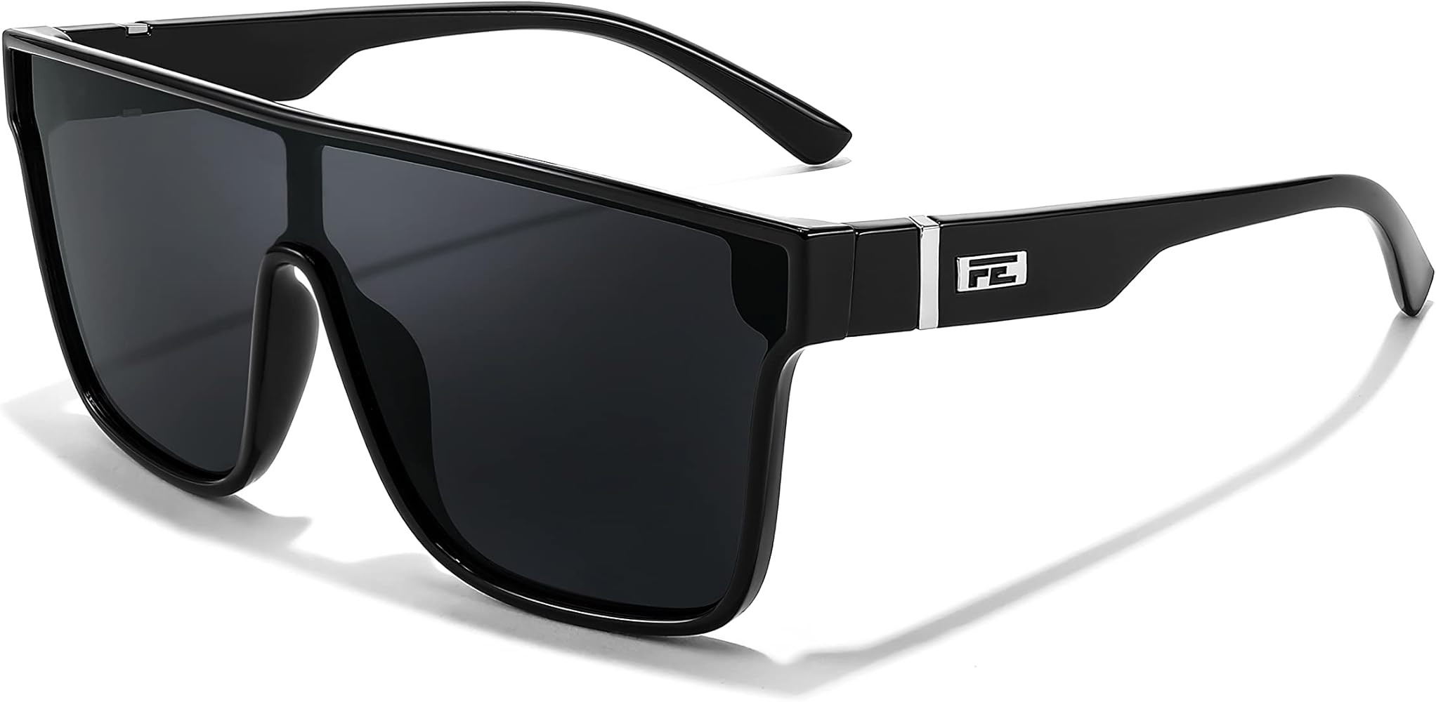 FEISEDY Sunglasses for Women Men, Fashion Mirrored Single Lens, Driving Beach Sunnies UV400 Shade... | Amazon (US)