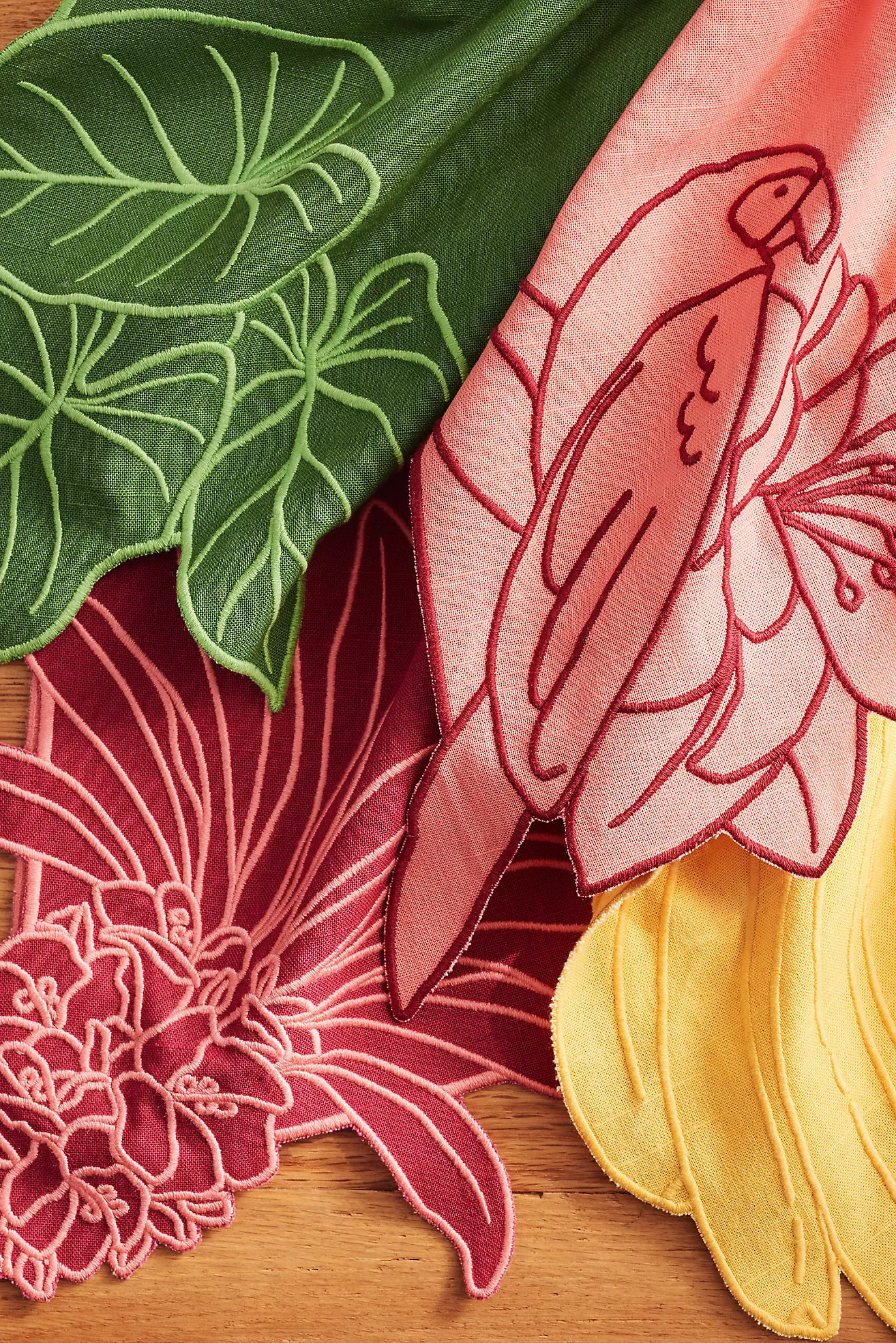 Farm Rio x Anthropologie Embroidered Napkin, Set of 2 | Anthropologie (US)
