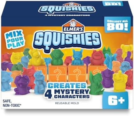 Elmer's Squishies Kids’ DIY Activity Kit, Creates 4 Mystery Characters, 24 Piece Kit, for Ages ... | Amazon (US)
