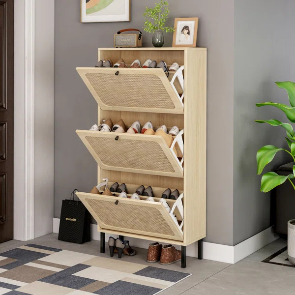 18 Pair Shoe Storage Cabinet | Wayfair North America