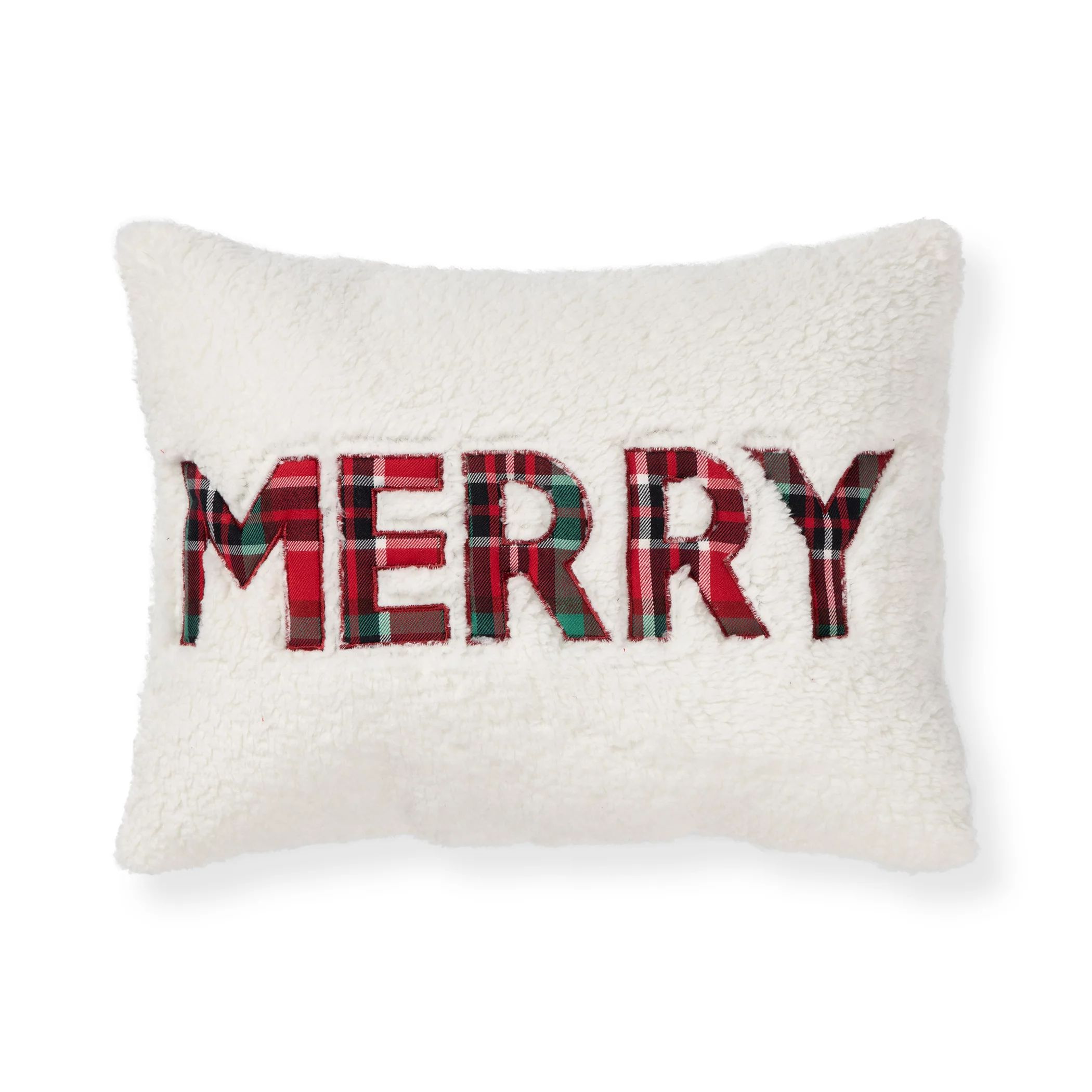 Mainstays Decorative Throw Pillow, Holiday Merry, 13"x17" Oblong, Single Pillow - Walmart.com | Walmart (US)