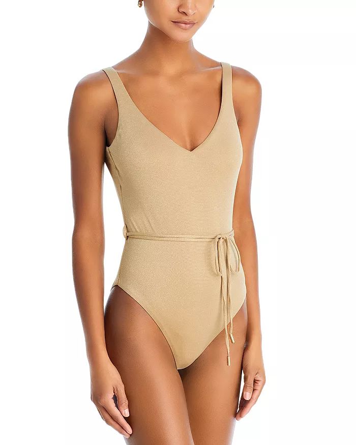 Plunge Neck One Piece Swimsuit - 100% Exclusive | Bloomingdale's (US)