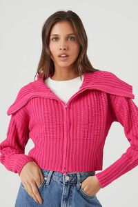 Ribbed Zip-Up Sweater | Forever 21 (US)