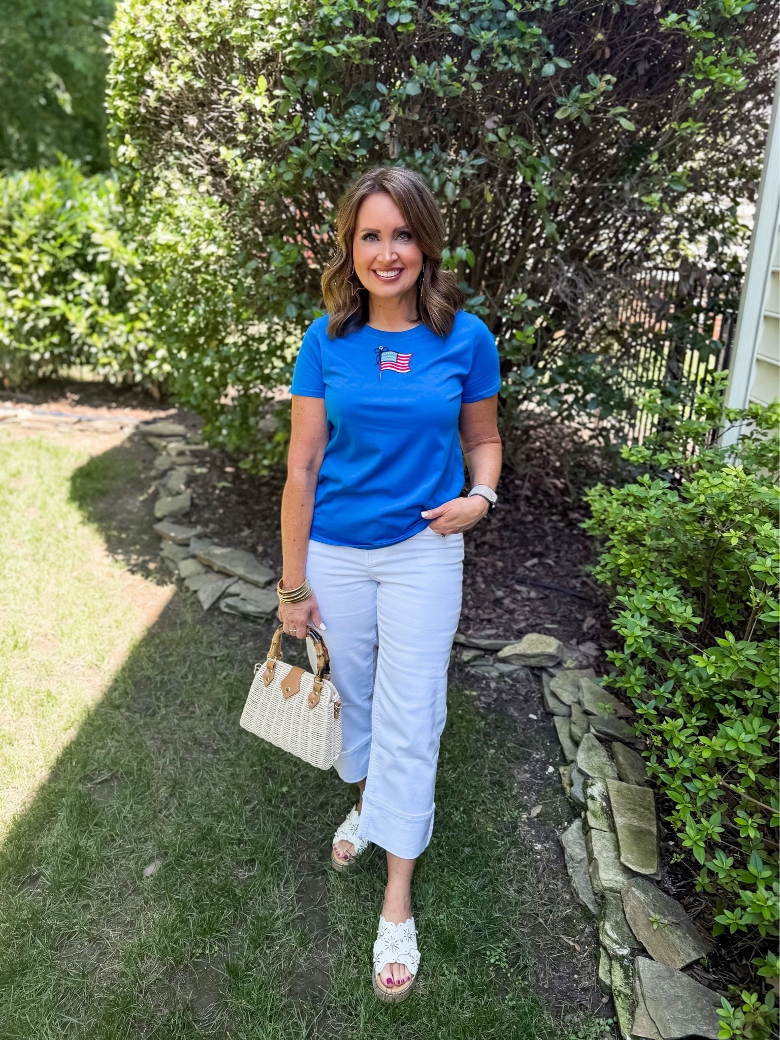 4th of July outfit 
Tee & jeans both run true to size

#LTKSeasonal #LTKOver40 #LTKootd