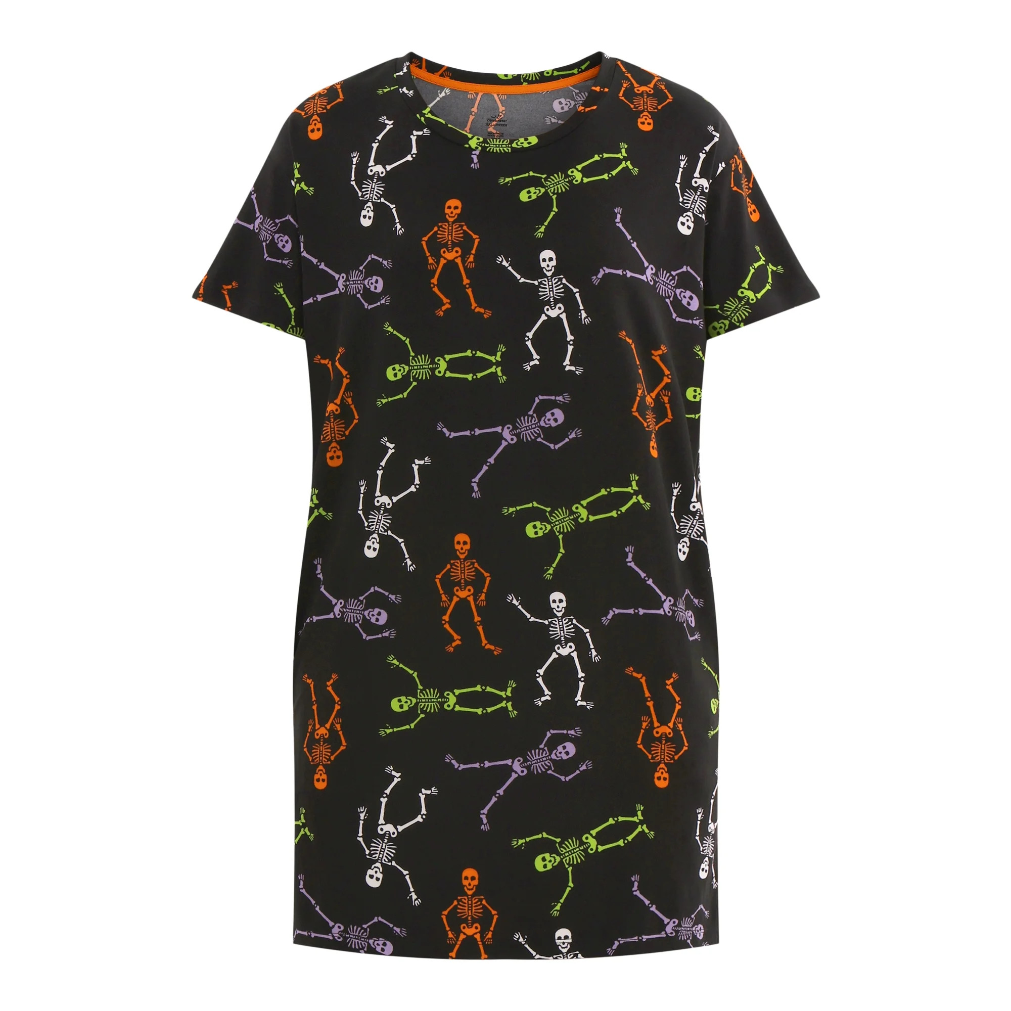 Halloween Women's Printed Sleepshirt Top and Socks Set from Way to Celebrate, 2-Piece, Sizes XS-3... | Walmart (US)