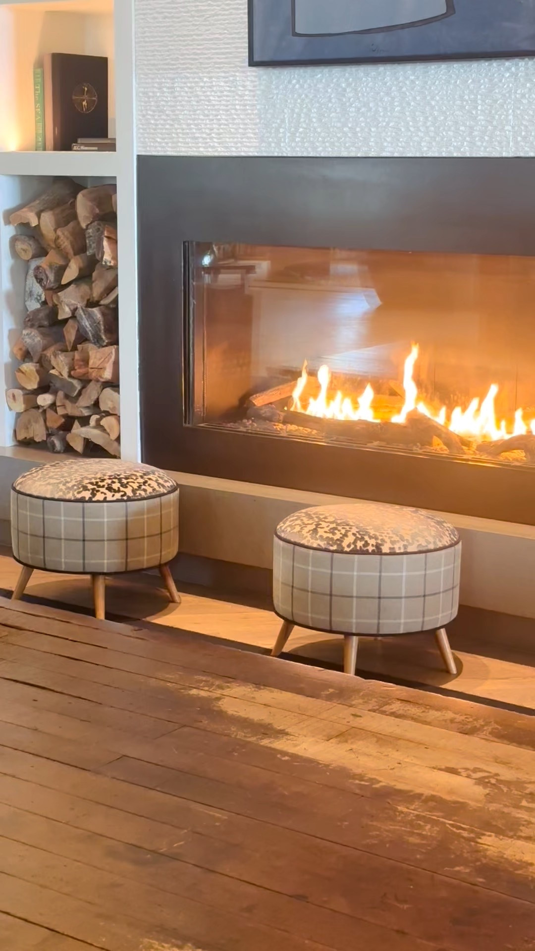 Cozy up by the fireplace. 

#LTKHome #LTKHoliday #LTKTravel