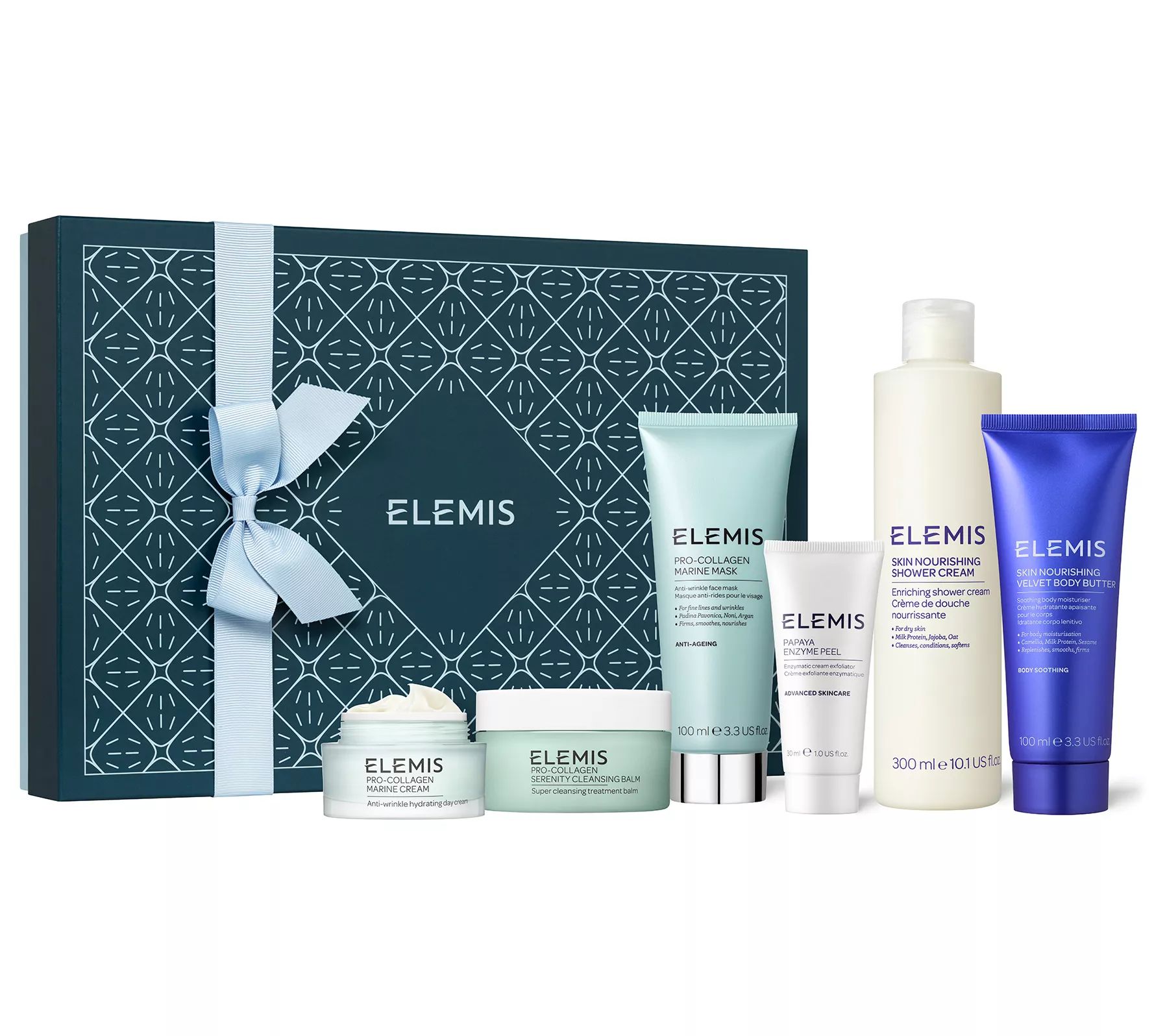 ELEMIS Gift of Luxury Pro-Collagen Face & Body 6-Pc Collection - QVC.com | QVC