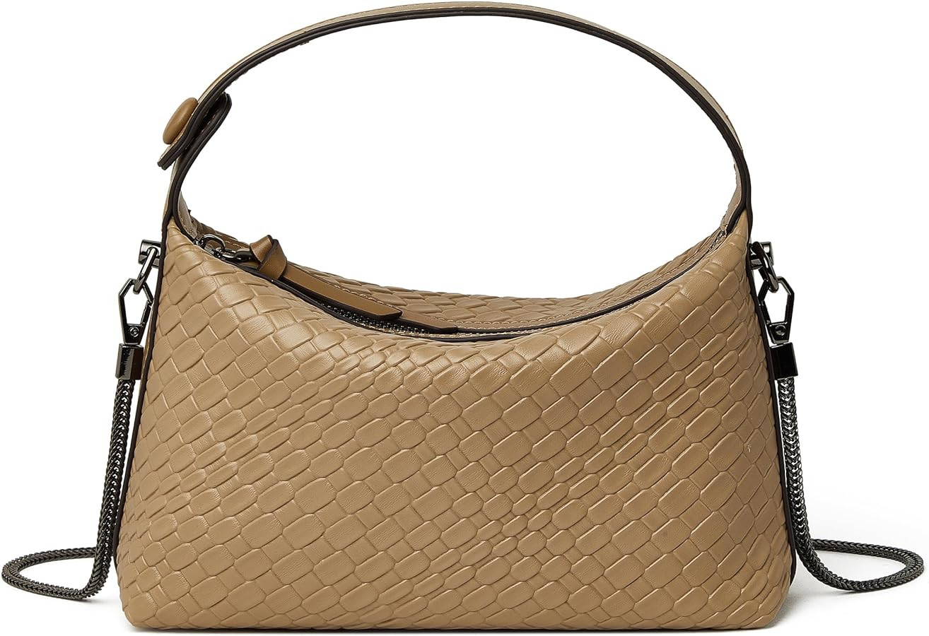 DORIS&JACKY Small Hand Tote Handbag For Women Designer Vegan Top Handle Crossbody Purse With Meta... | Amazon (US)