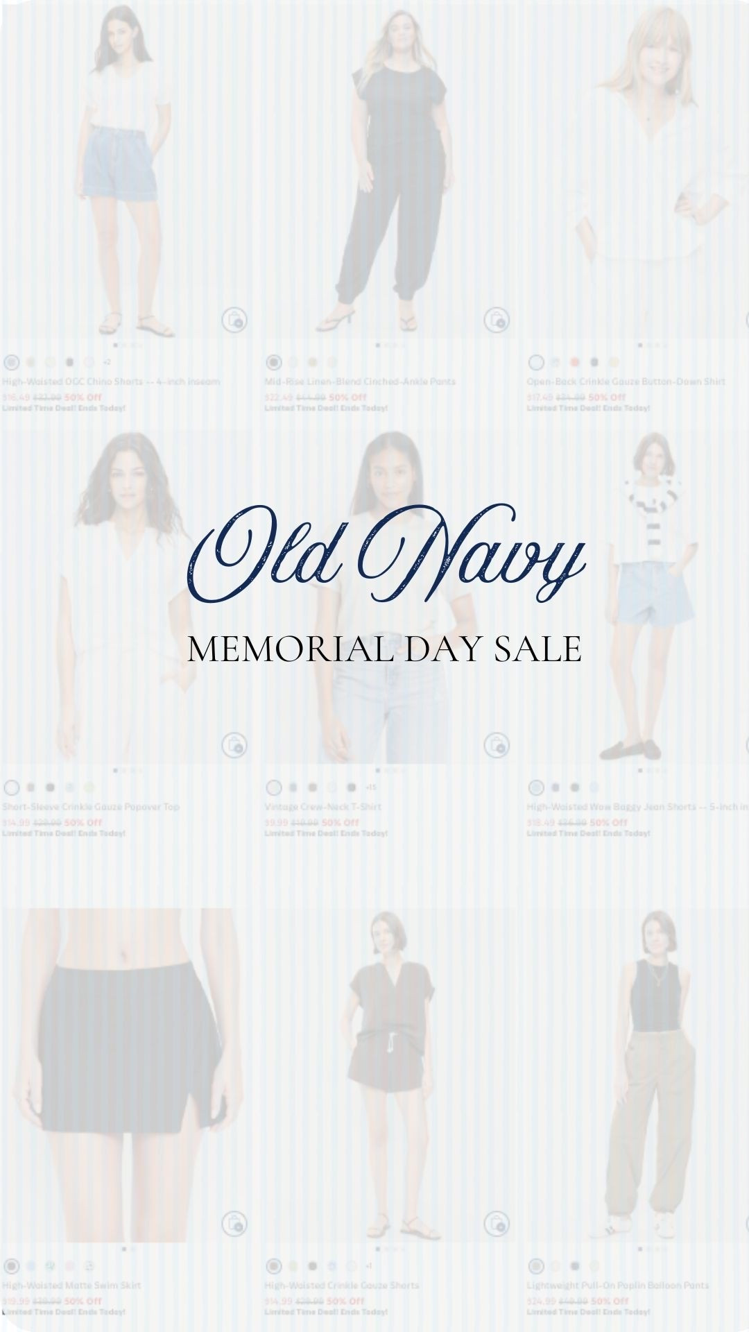 Old Navy is having a 50% off everything sale! I’ve rounded up my favorites! ❤️

#LTKSaleAlert #LTKootd #LTKSeasonal