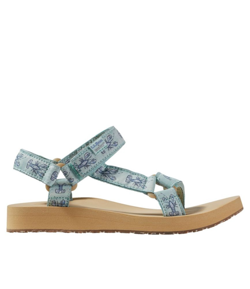 Women's Maine Isle Four-Point Sandals, Sara Fitz Print | L.L. Bean