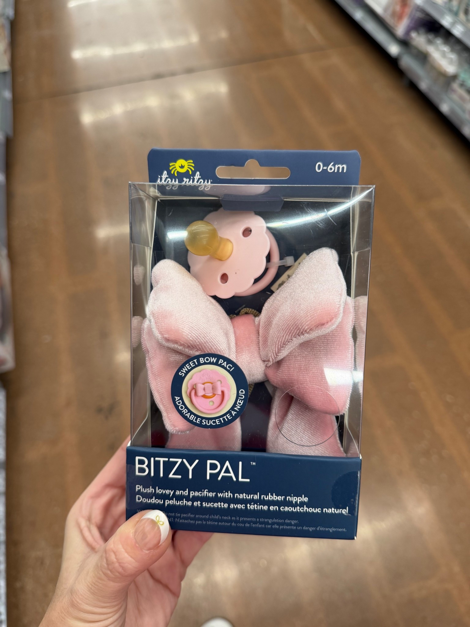 This paci pal is so cute! Got it for Bentlee’s stocking. Pacifier clip, binky buddy.