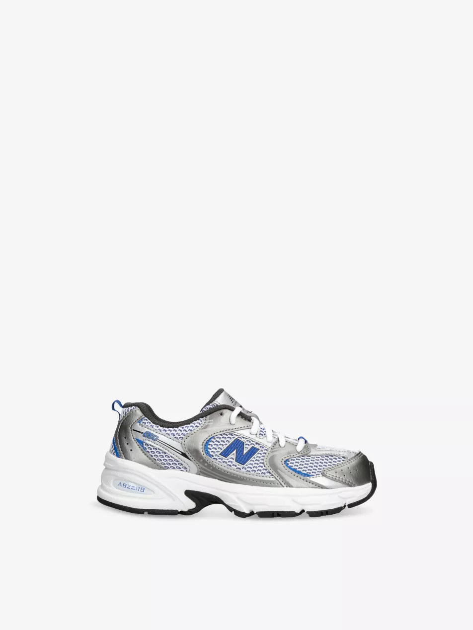 Kids' 530 Brand-Patch Woven Low-Top Trainers | Selfridges
